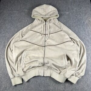 Delf Trading Inc Men Full Zip Hoodie Sz 2XL Skater Hip Hop Heavy Fleece Soft XXL